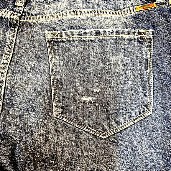 KanCan Jeans 13x30 Mount Pleasant High Rise Boyfriend Stretch Whiskered Raw Hem - Picture 12 of 13